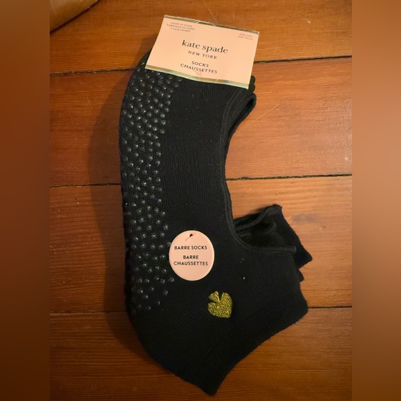 Kate Spade Barre Sock 2 Pairs/Set Black, One Size (fits most) - Picture 3 of 9